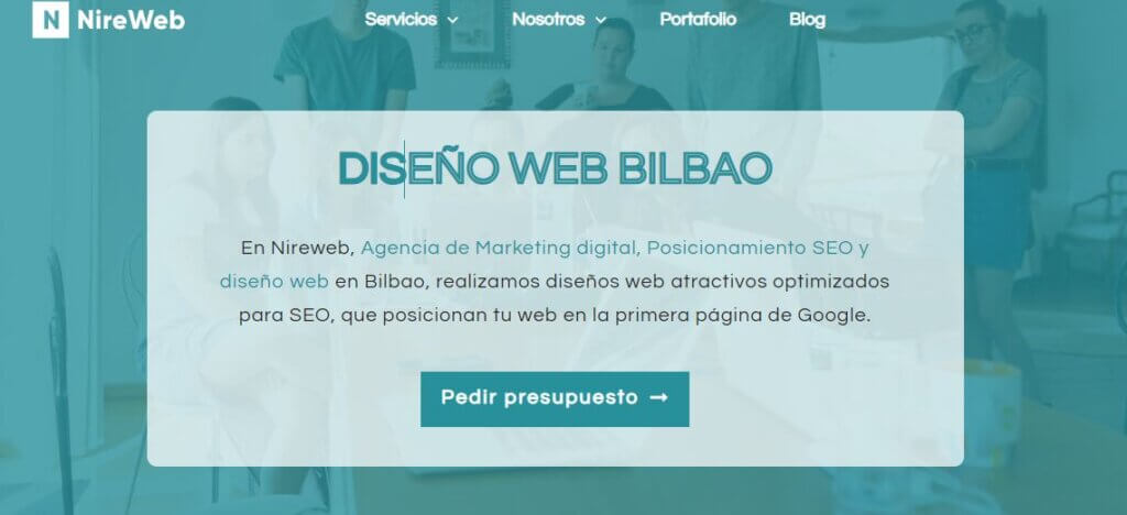 Sitio web de Nireweb