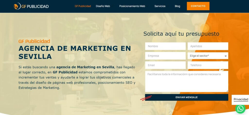 Mejores agencias SEO de Sevilla GF Publicidad