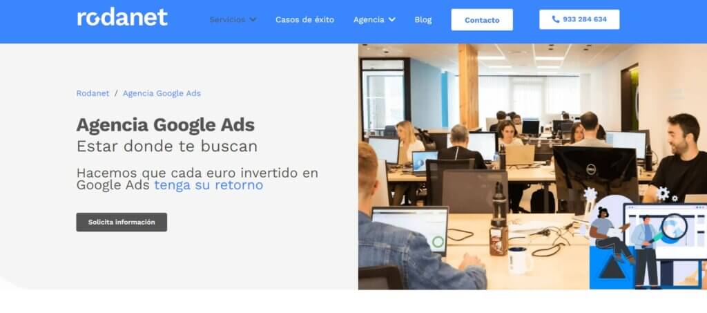 agencia de Google Ads de Barcelona Rodanet
