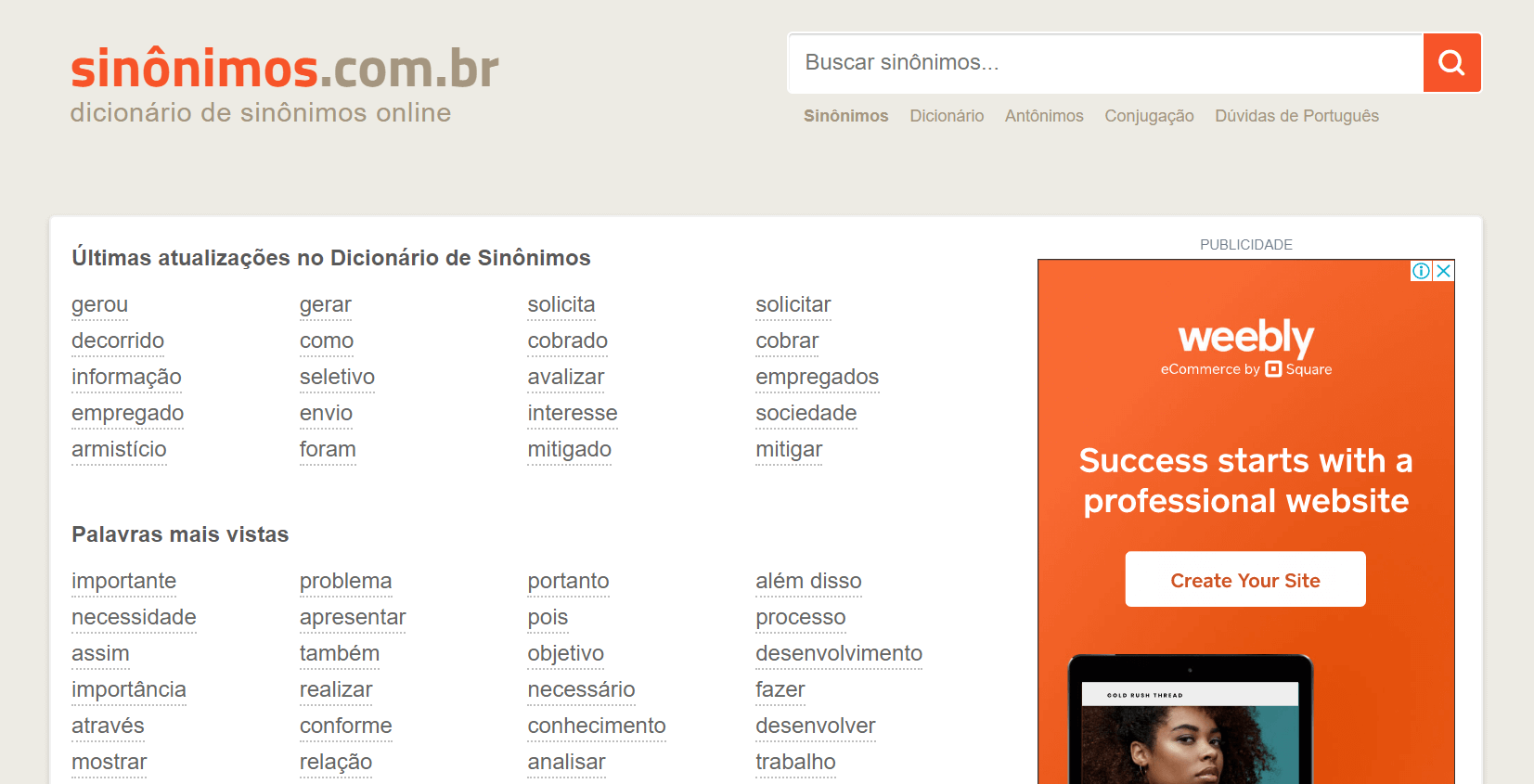 Dicionario de sinonimos