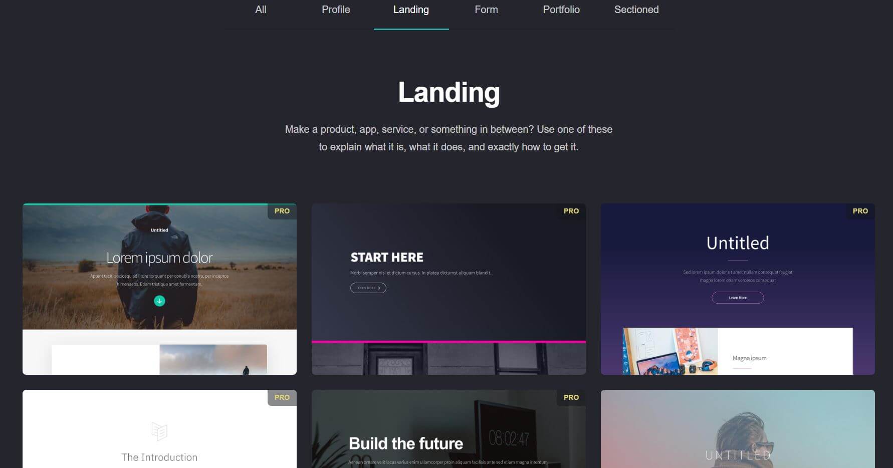 carrd-landing-page