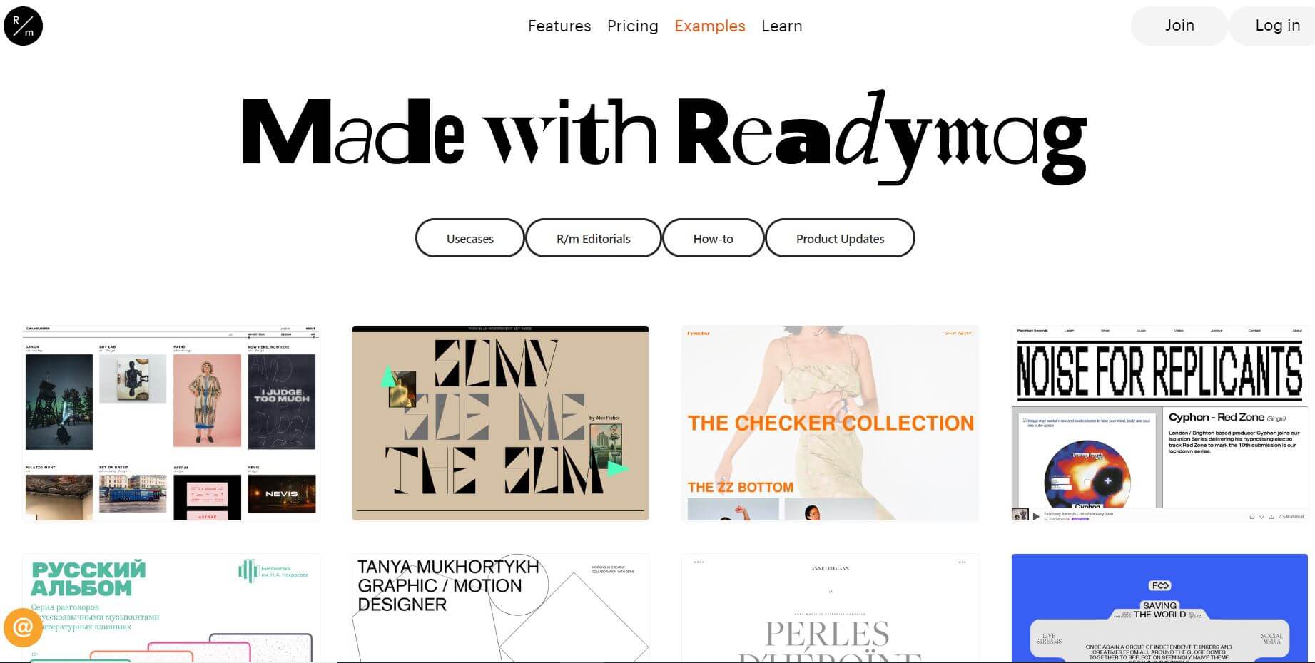 readymag-landing-pages