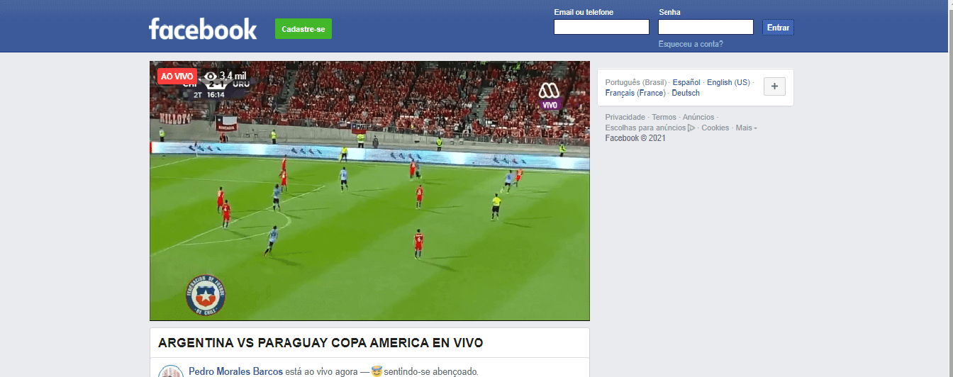 alternativas ao youtube facebook video