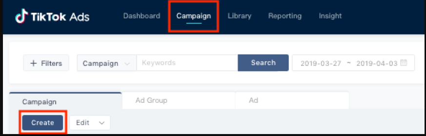 tiktok ads criar campanha