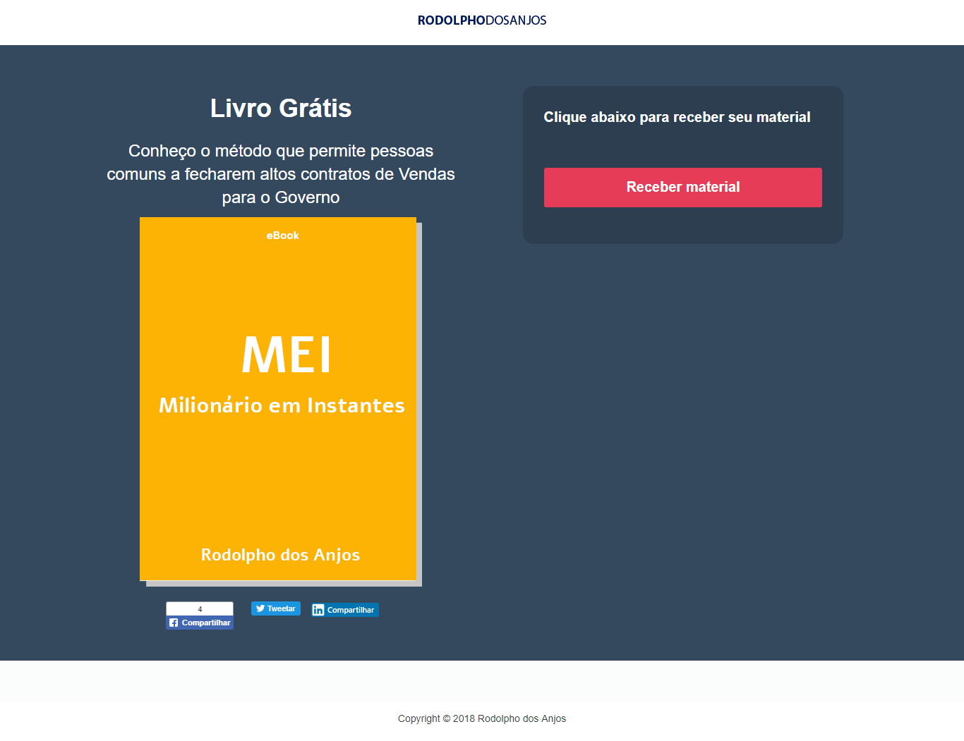 landing page exemplos minimalismo