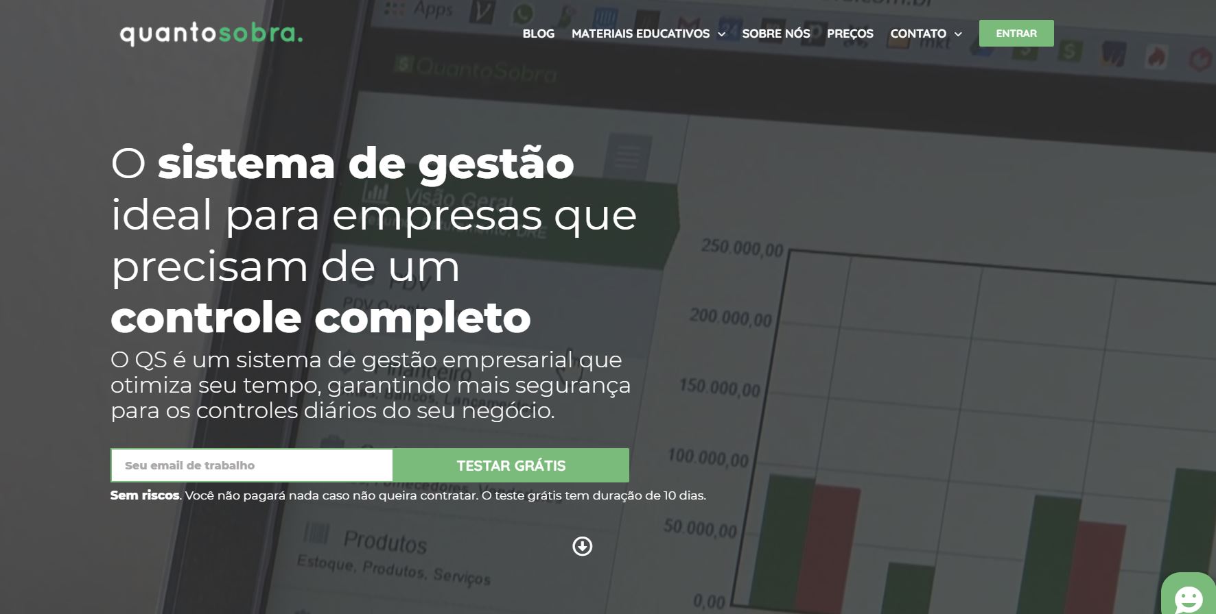 landing page exemplos quantosobra