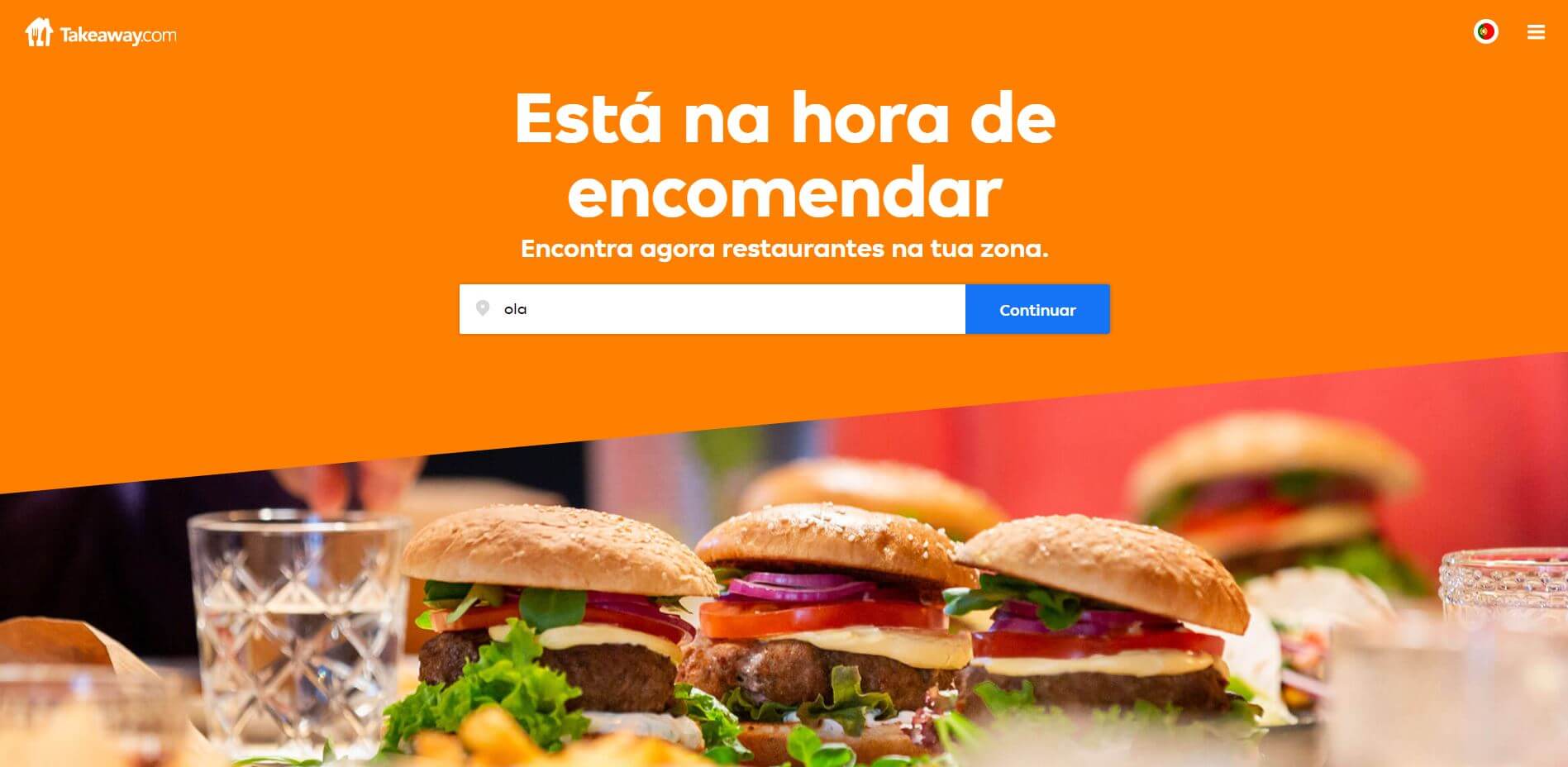 o que é homepage takeaway