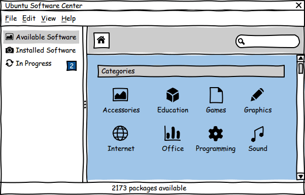 Exemple wireframe Balsamiq