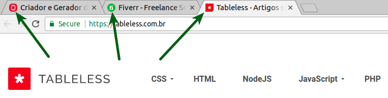 Gerador de favicon exemplo